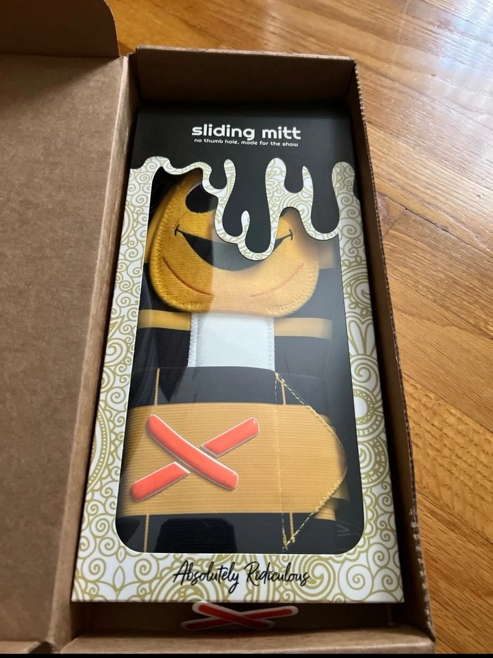Sliding Mitt Yellow & Black Sliding Mitt
